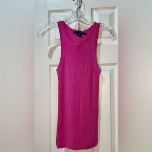Ralph Lauren Ribbed Racerback Tank Top Pink XS